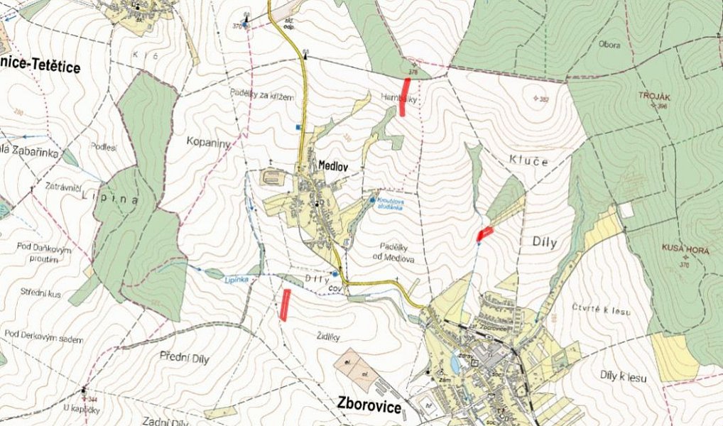 Prodej pole 12 129 m², Zborovice – náhled fotky 4