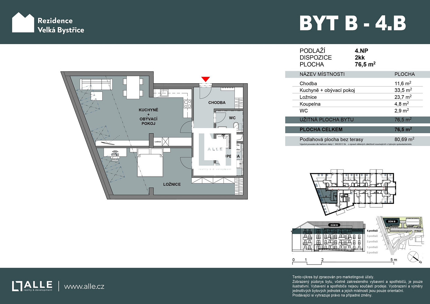 Prodej bytu 2+kk 77 m² – fotografie 2