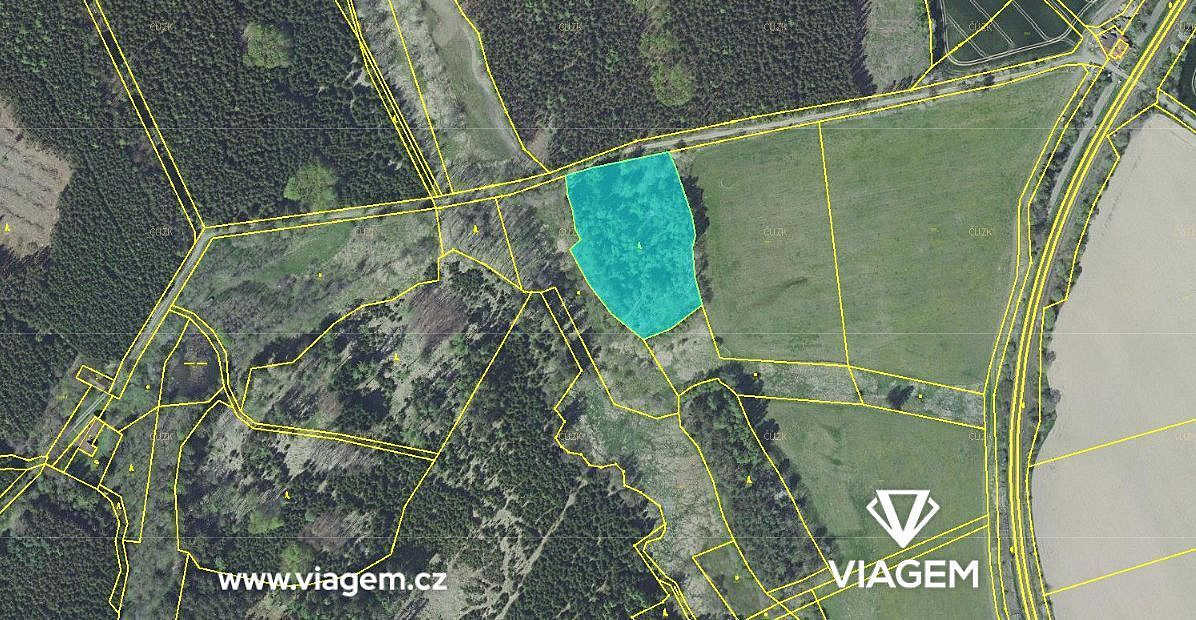 Prodej lesa 1 198 m²