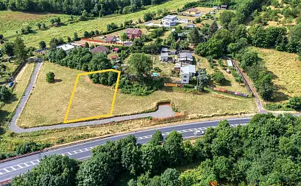 Prodej stavebního pozemku 1 058 m², Na samotě, Bystřany, okres Teplice