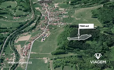 Prodej lesa 7 968 m², Počátky, okres Pelhřimov