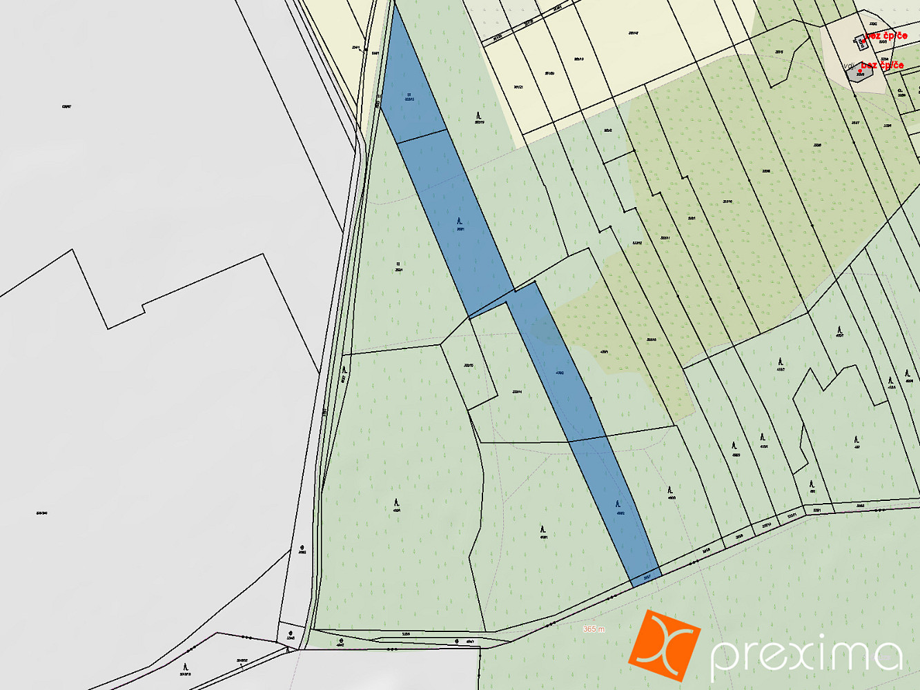Prodej lesa 2 067 m² – fotografie 3
