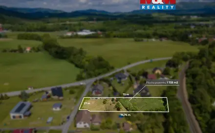 Prodej zahrady 1 733 m², Lichnov, okres Nový Jičín