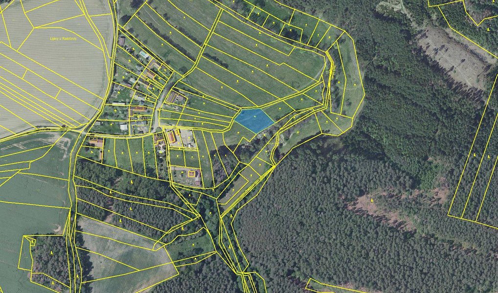 Prodej zahrady 1 633 m², Radošovice – náhled fotky 3