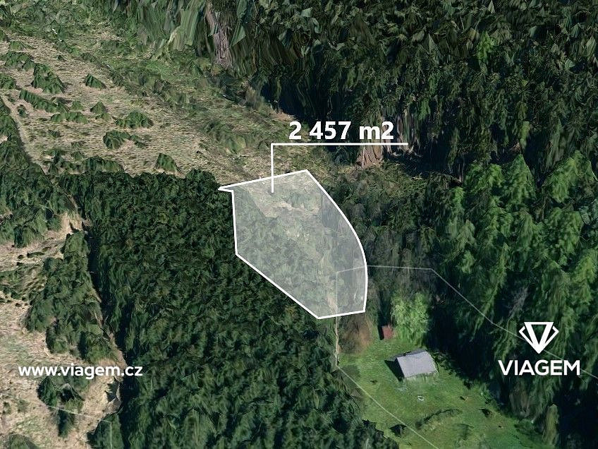 Prodej lesa 1 638 m²