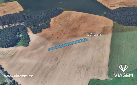 Prodej pole 1 238 m², Třemošná, okres Plzeň-sever