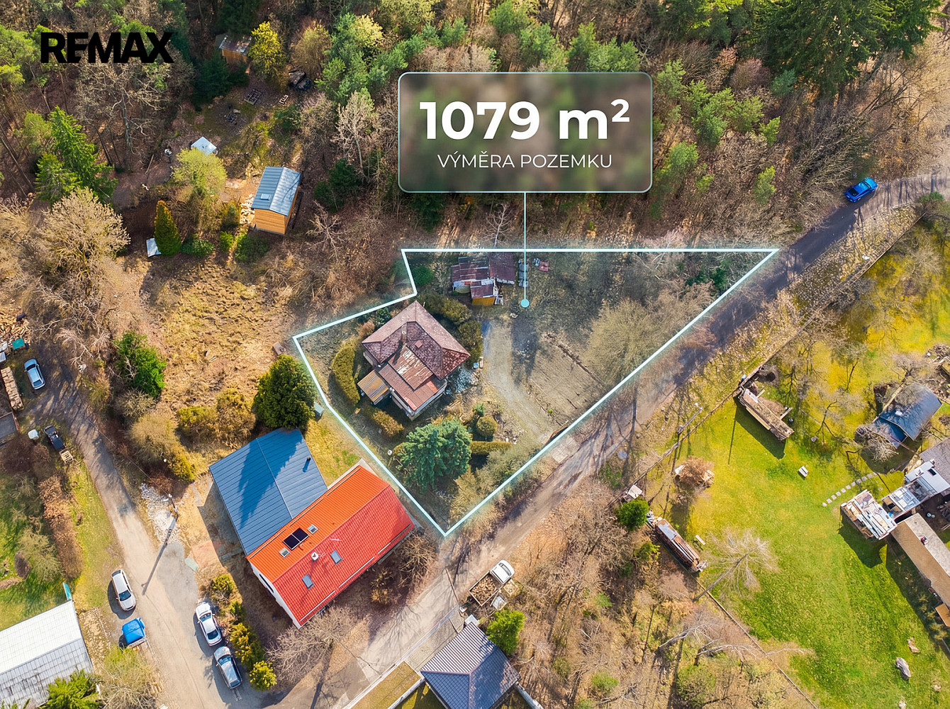 Prodej stavebního pozemku 1 079 m² – pohled 4