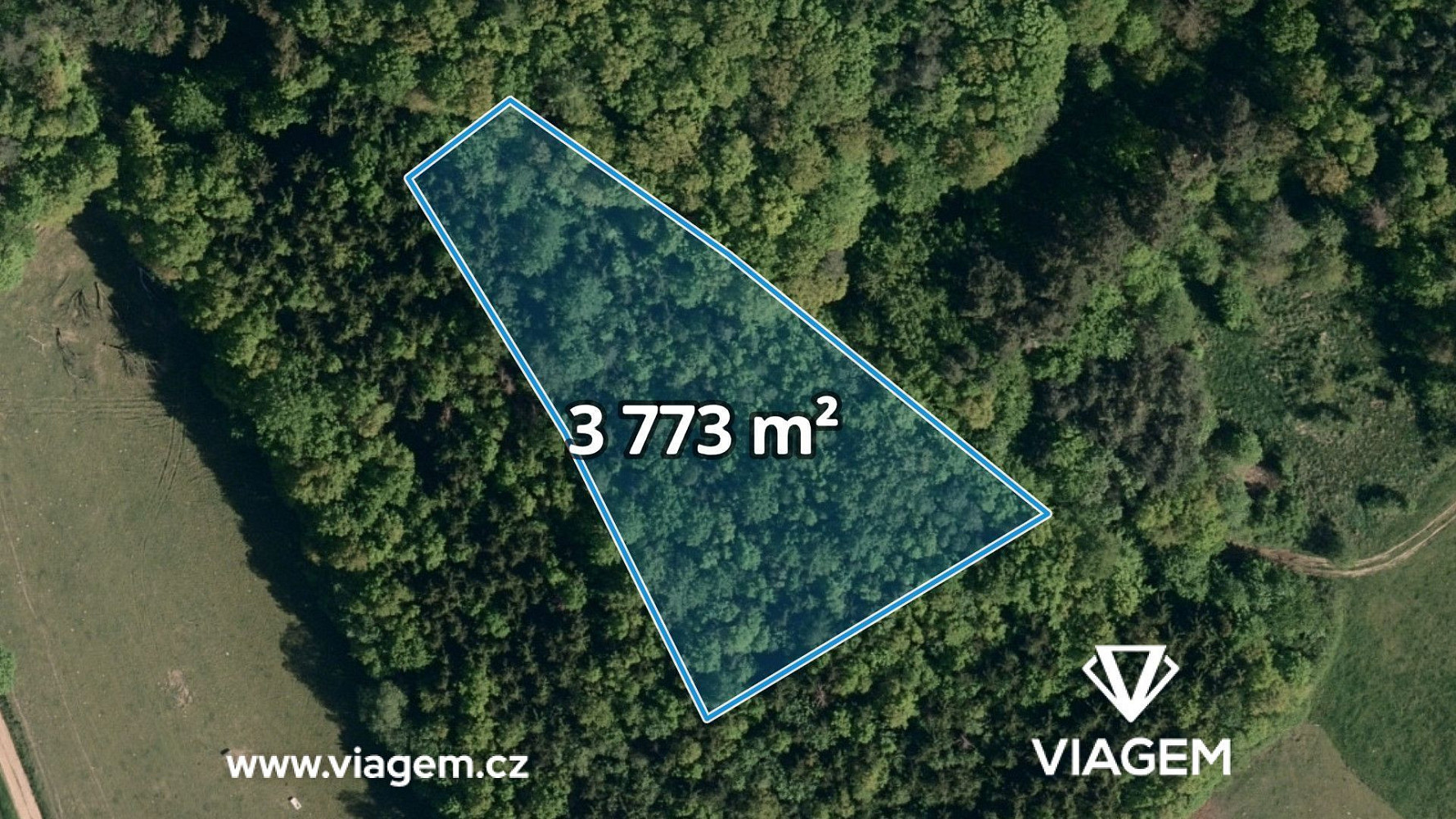 Prodej lesa 1 886 m²