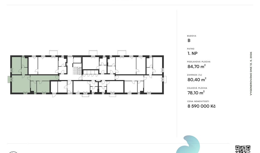 Prodej bytu 3+kk 85 m², České Budějovice – náhled fotky 7