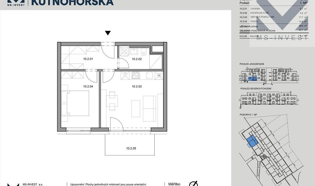 Prodej bytu 2+kk 40 m², Praha – náhled fotky 3