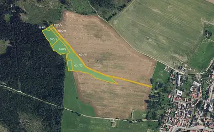 Prodej pole 11 618 m², Žďárná, okres Blansko