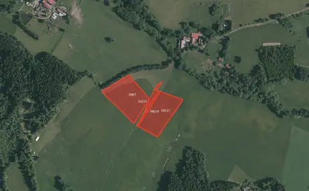 Prodej louky 8 824 m², Stachy - Jaroškov, okres Prachatice
