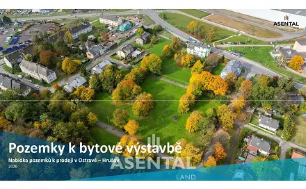 Prodej stavebního pozemku 13 697 m², Žalmanova, Ostrava - Hrušov