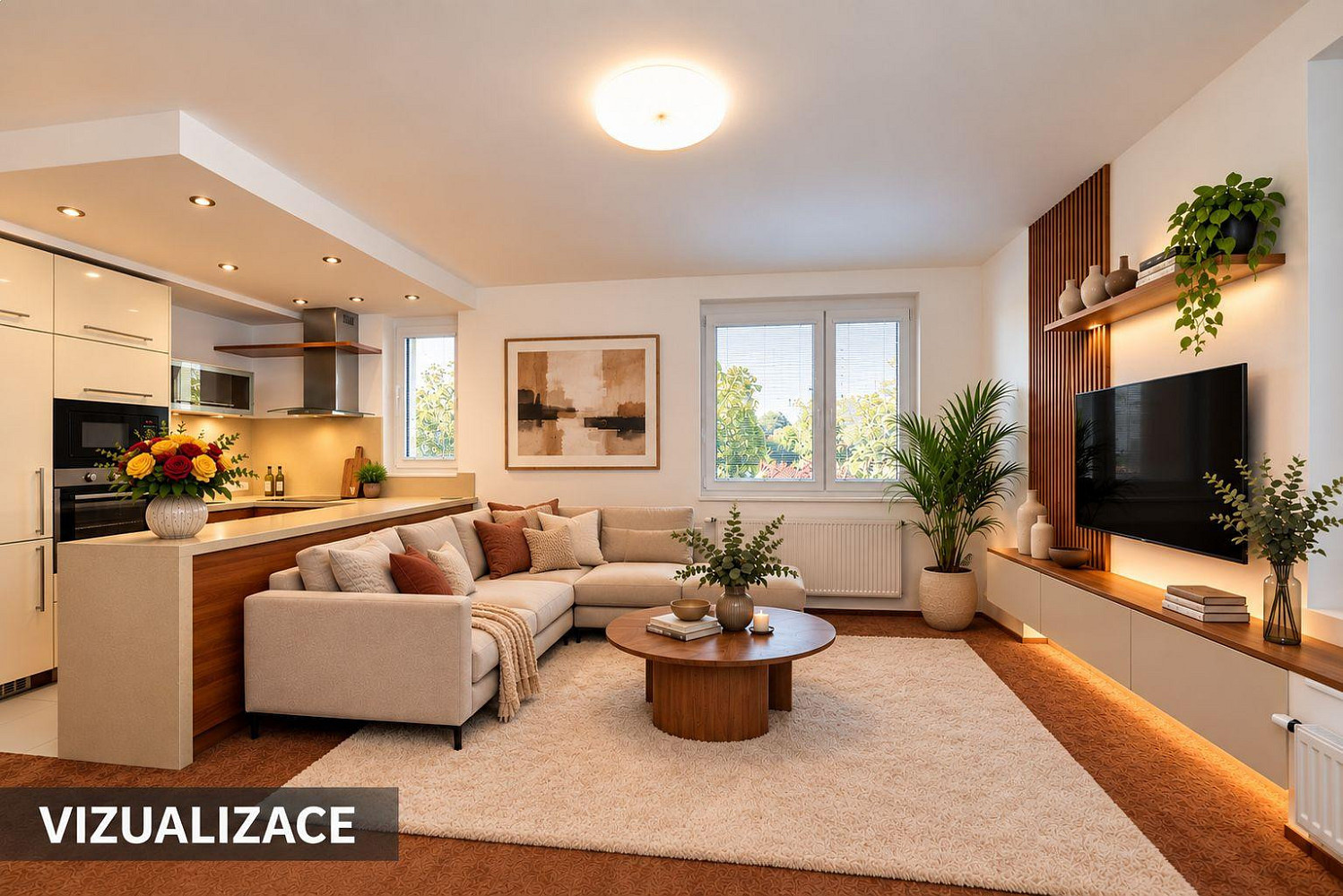 Pronájem bytu 2+kk 57 m² – fotografie 4