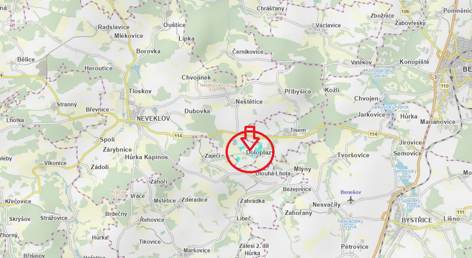 Prodej lesa 7 437 m²