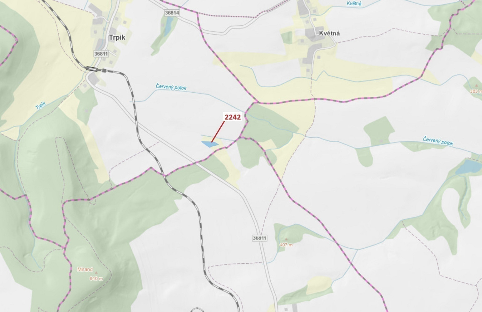 Dražba lesa 3 972 m²