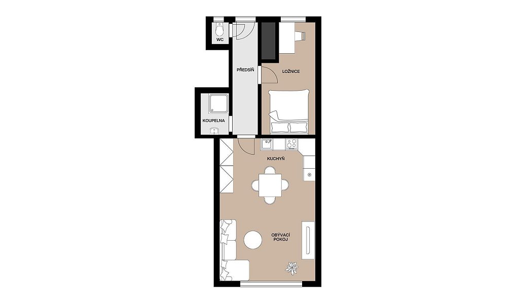Prodej bytu 2+kk 48 m², Praha – náhled fotky 15