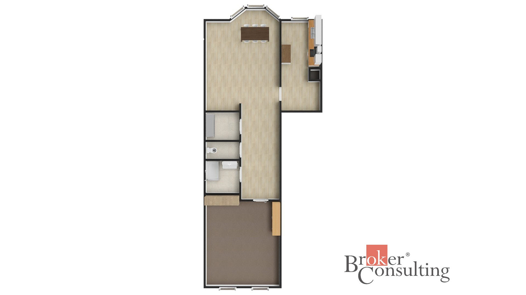Pronájem bytu 2+kk 90 m² – fotografie 2