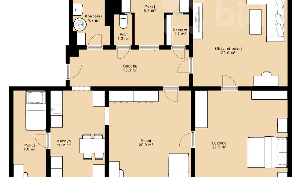 Prodej bytu 4+1 118 m², České Budějovice – náhled fotky 23