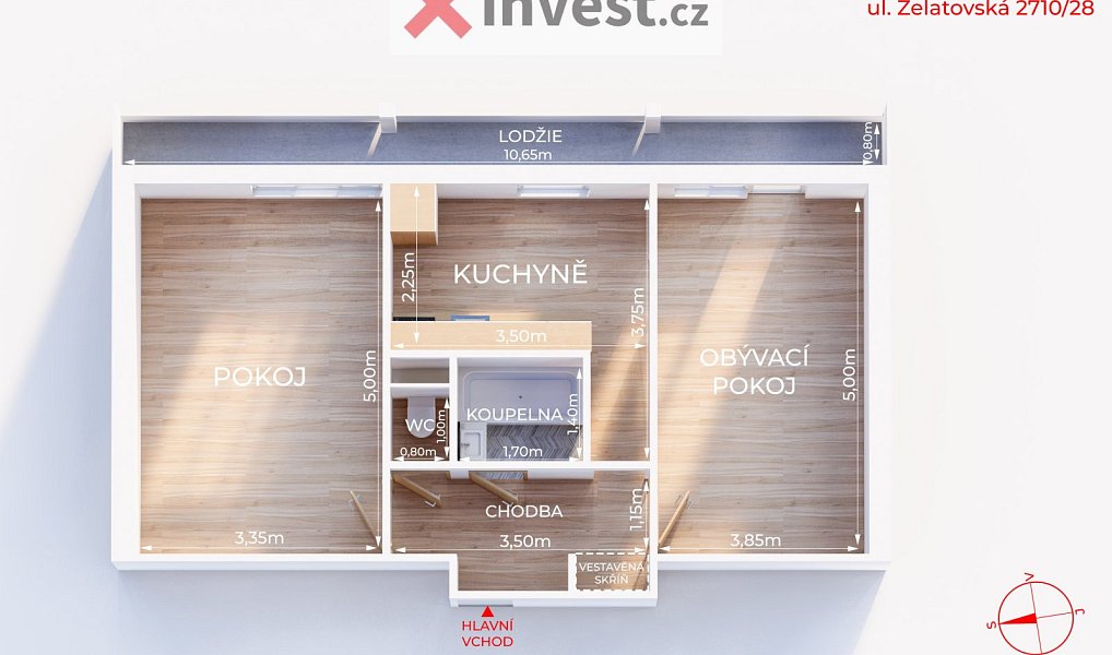 Prodej bytu 2+1 53 m², Přerov – náhled fotky 3