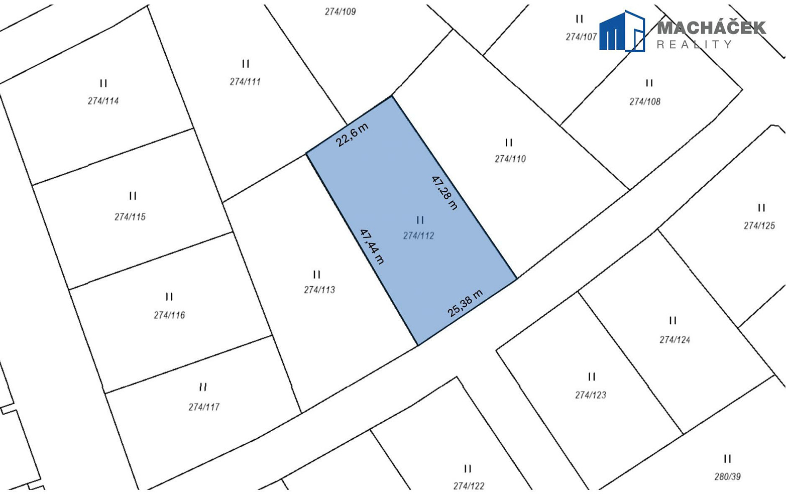 Prodej stavebního pozemku 1 123 m² – pohled 6