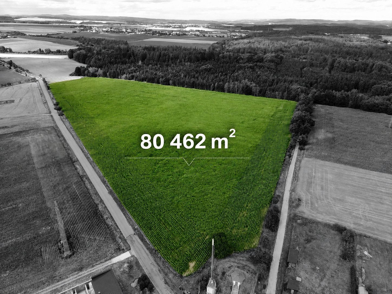 Prodej stavebního pozemku 14 900 m² – fotografie 3