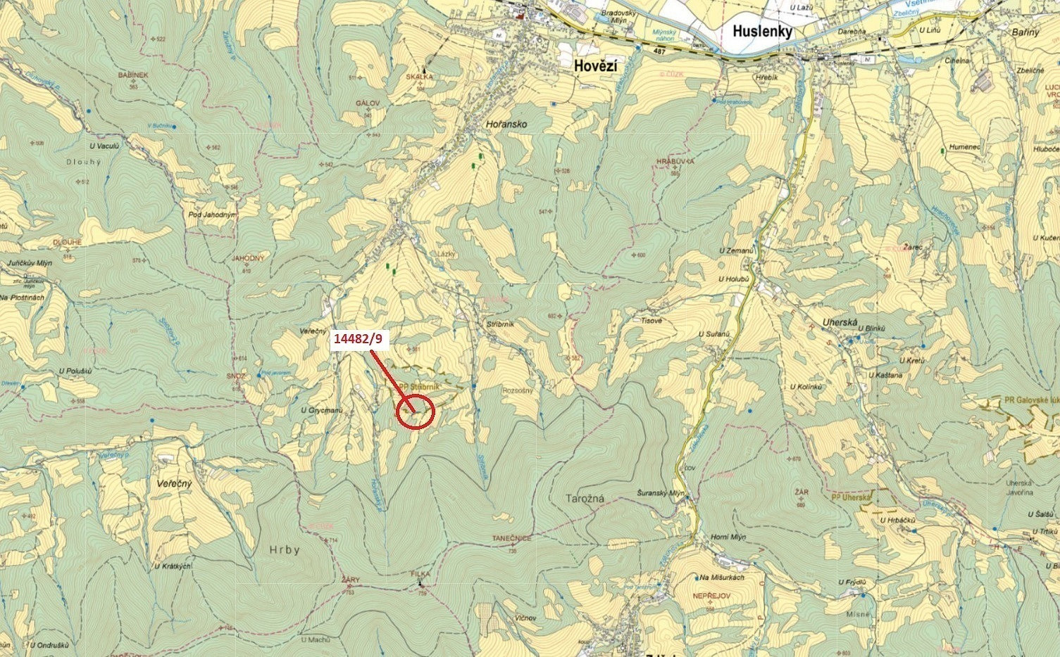 Dražba lesa 281 m²