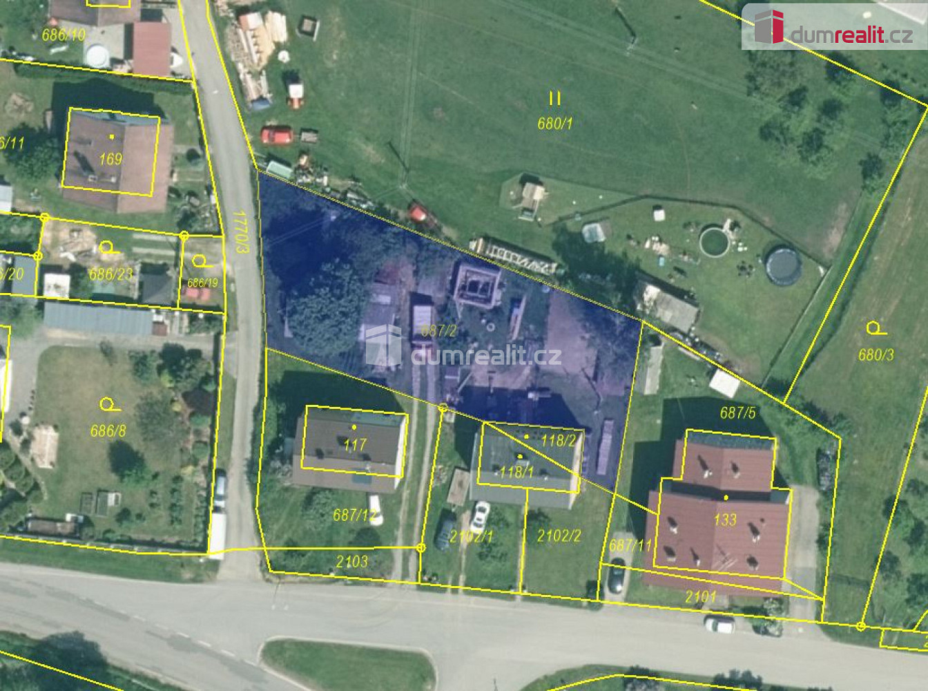 Prodej stavebního pozemku 964 m²