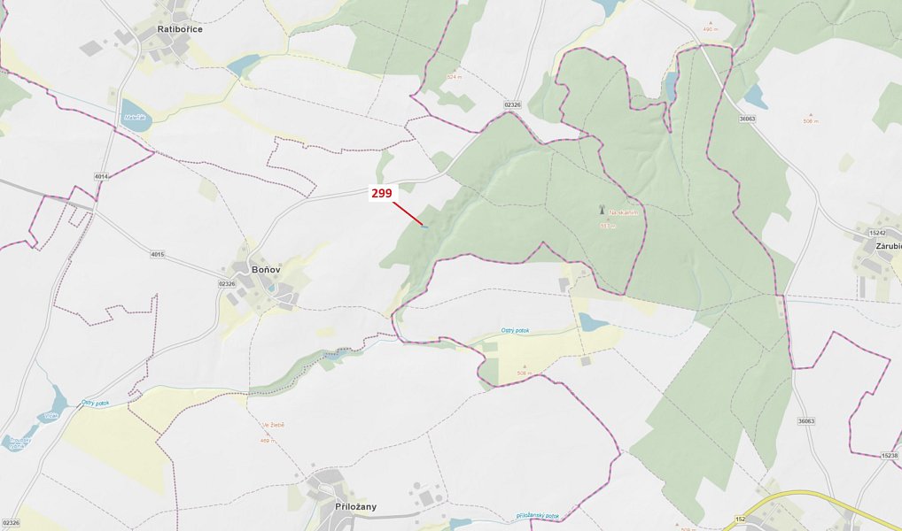 Dražba lesa, 482 m², Třebíč, Lipník