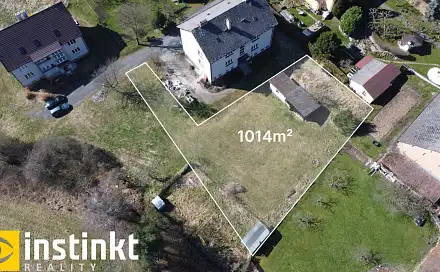 Prodej stavebního pozemku 1 014 m², Dlažov, okres Klatovy