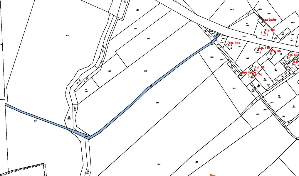 Prodej pole 147 m², Čtveřín – náhled fotky 2