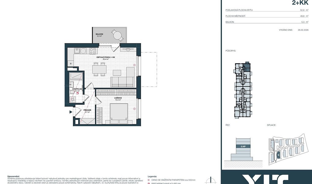 Prodej bytu 2+kk 50 m², Kladno – náhled fotky 2