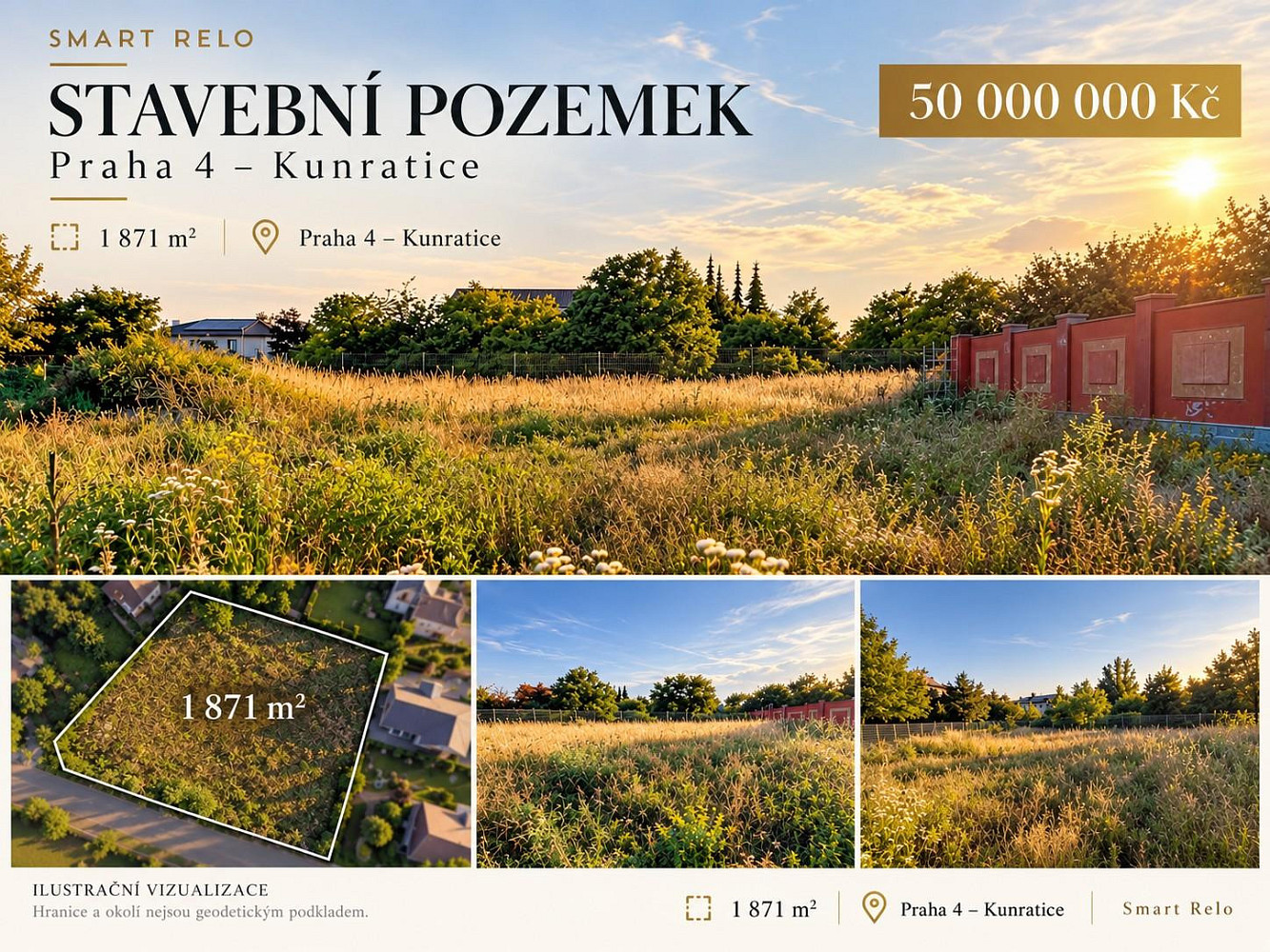 Prodej stavebního pozemku 1 871 m²