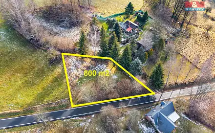 Prodej stavebního pozemku 800 m², Aš - Vernéřov, okres Cheb