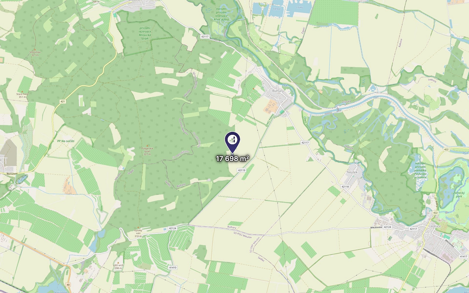 Prodej pole 17 698 m² – fotografie 3
