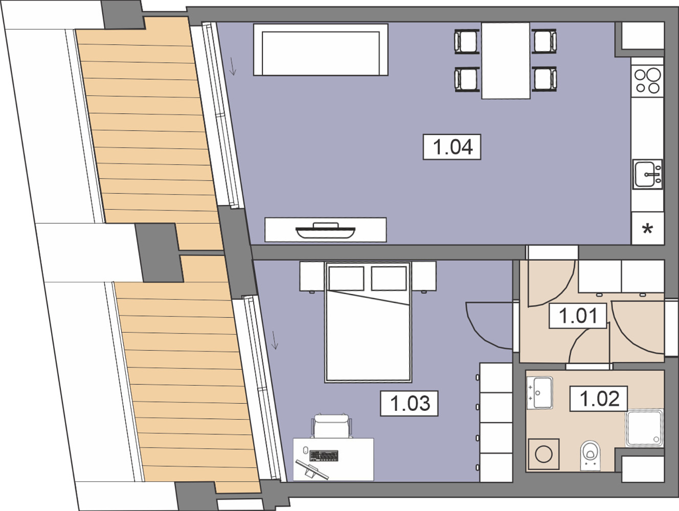Prodej bytu 2+kk 51 m² – fotografie 3