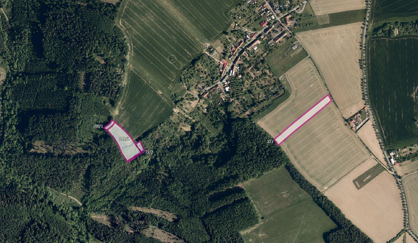 Prodej pole 16 519 m²