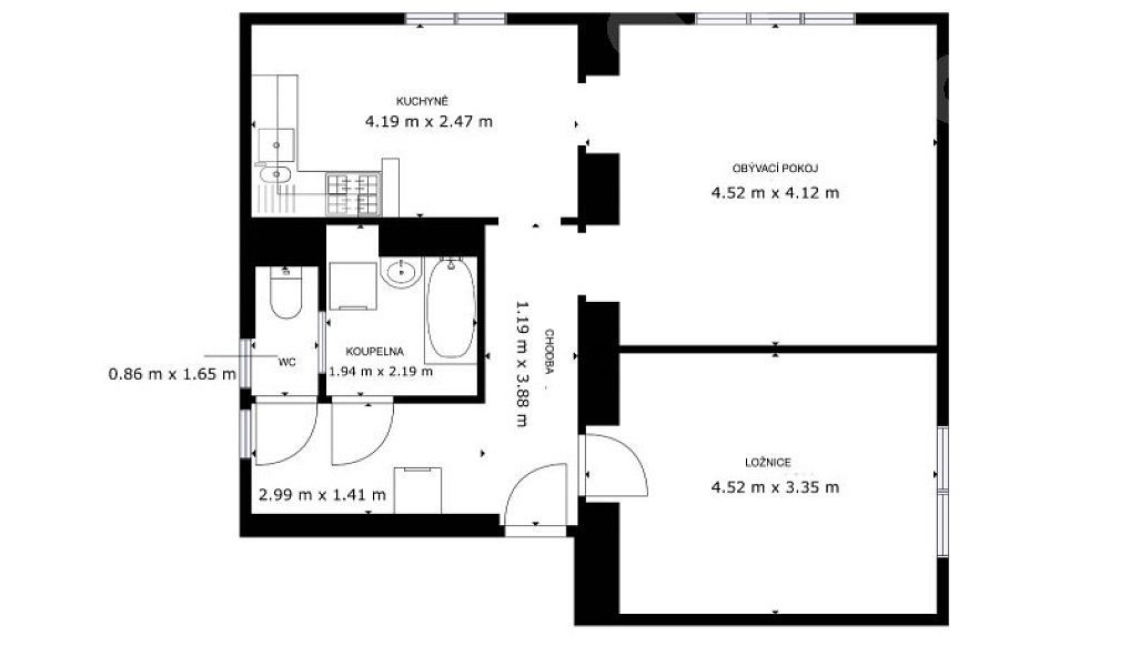Prodej bytu 2+1 64 m², Bílina – náhled fotky 8