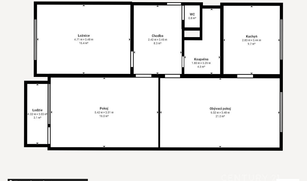 Prodej bytu 3+1 79 m², Děčín – náhled fotky 41