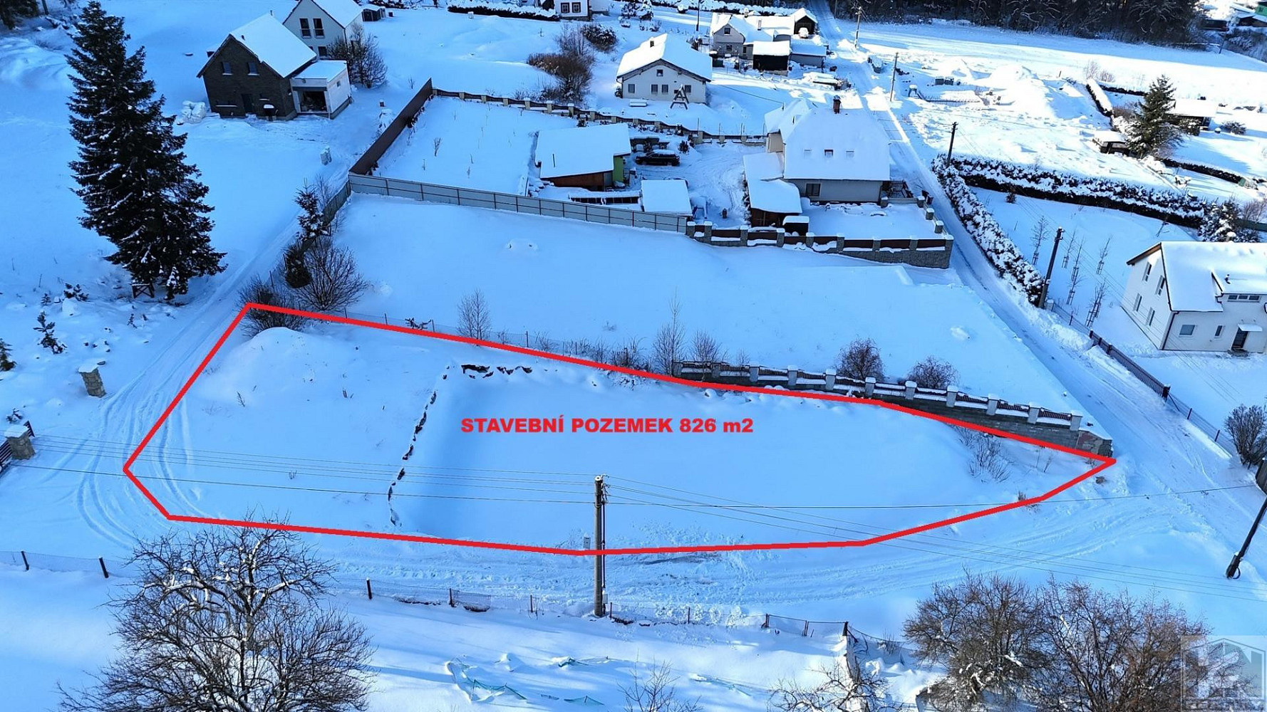 Prodej stavebního pozemku 826 m² – fotografie 5