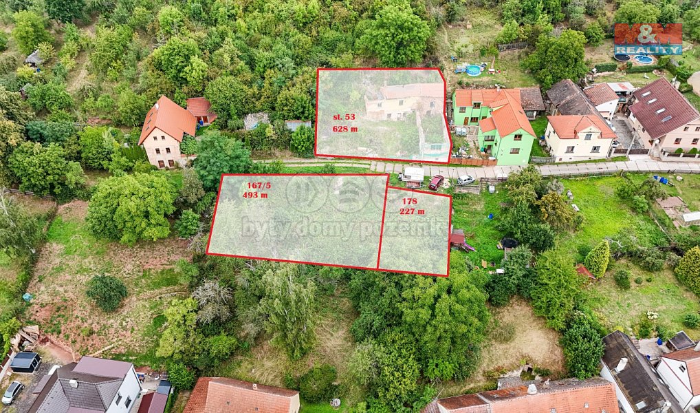 Prodej stavebního pozemku 227 m², Krušovice – fotka 1 z 10