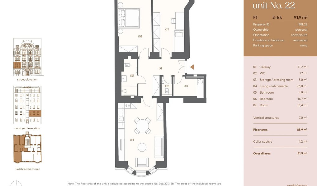 Prodej bytu 3+kk 82 m², Praha – náhled fotky 3