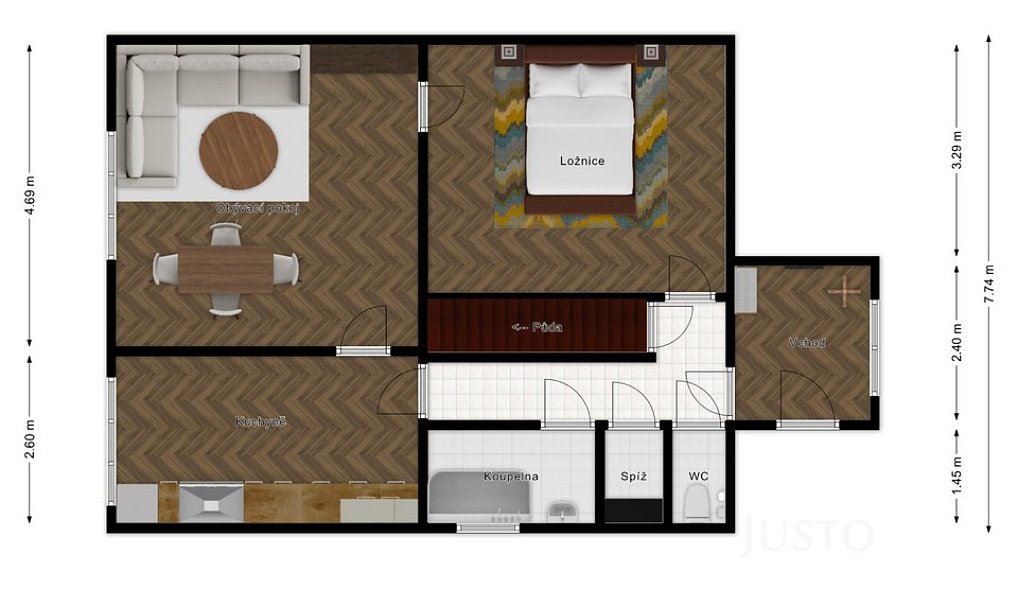 Prodej domu 70 m² s pozemkem 535 m², Blatná – náhled fotky 15