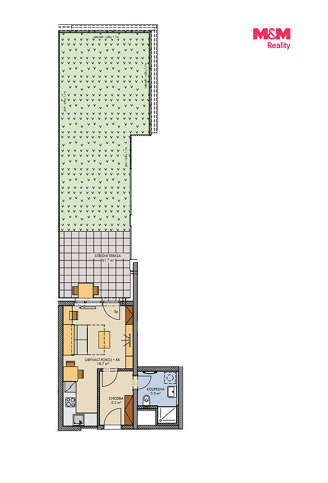 Prodej bytu 1+kk 30 m² – fotografie 2