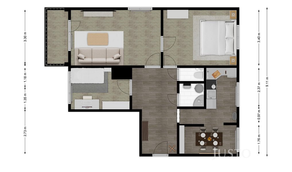 Prodej bytu 3+1 78 m², Písek – náhled fotky 23
