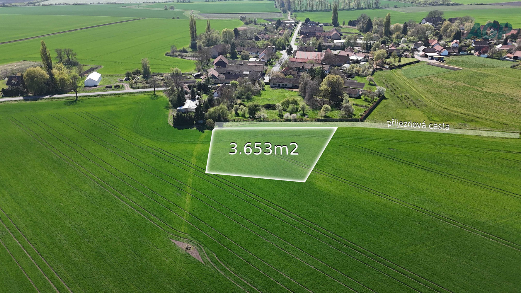 Prodej pole 3 653 m²