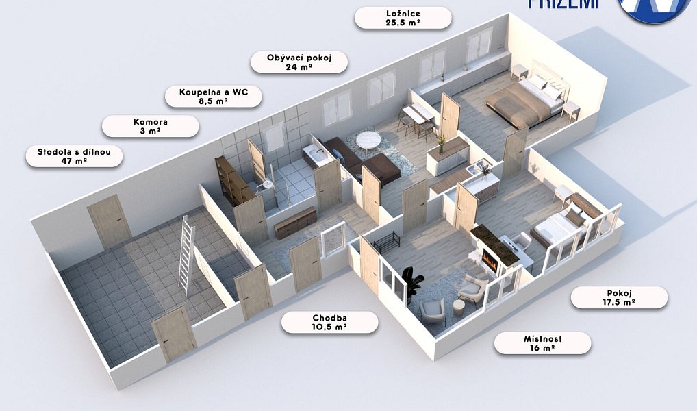 Prodej domu 105 m² s pozemkem 548 m², Paračov – náhled fotky 6