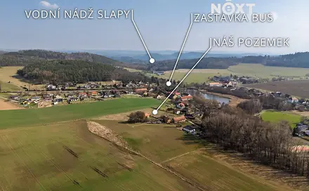 Prodej stavebního pozemku 1 200 m², Chotilsko - Prostřední Lhota, okres Příbram