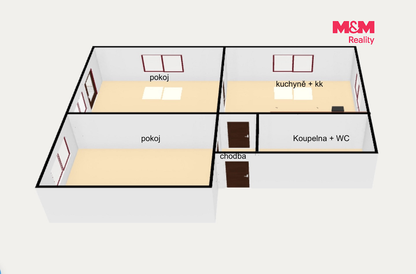 Pronájem bytu 3+kk 80 m² – fotografie 5