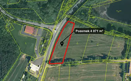 Prodej komerčního pozemku 4 071 m², Domažlice - Havlovice